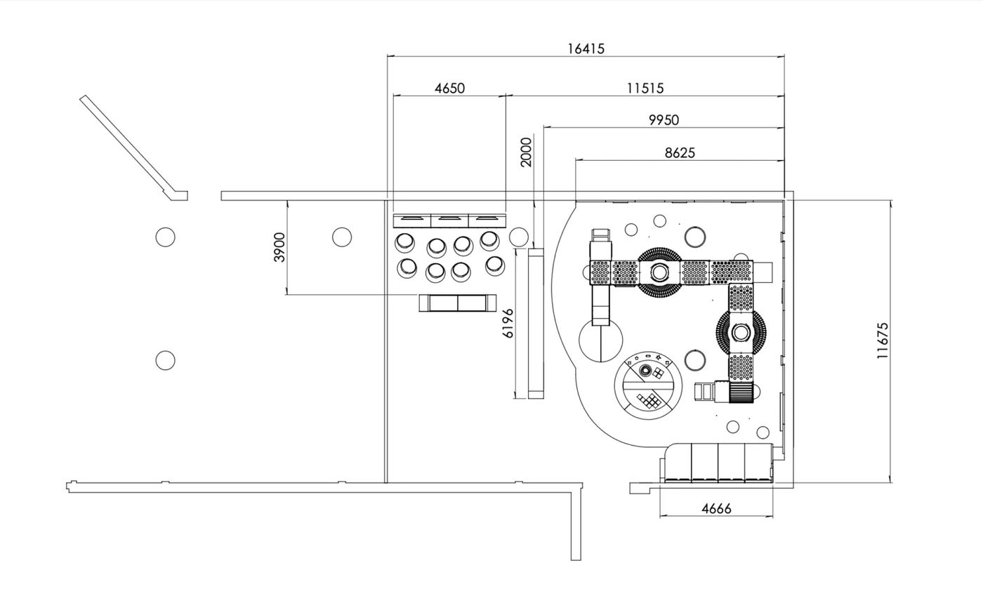 Dimensioned playground layout plan